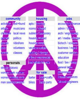 Craigslist peace symbol poster